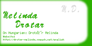 melinda drotar business card